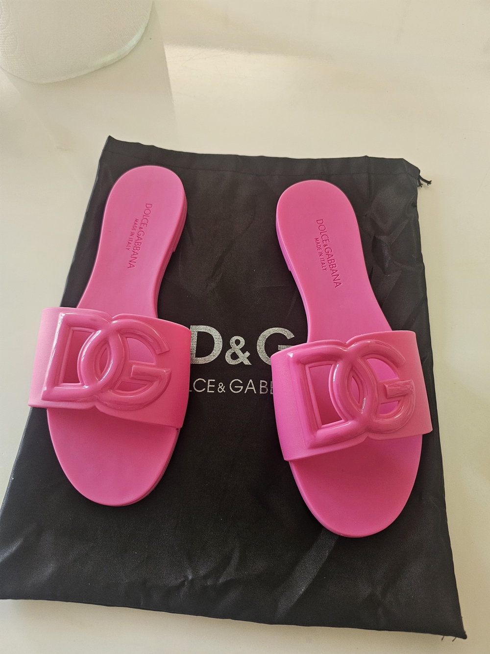 Dolce & Gabbana Pink Women's Slide Sandals - Picture 6 of 6